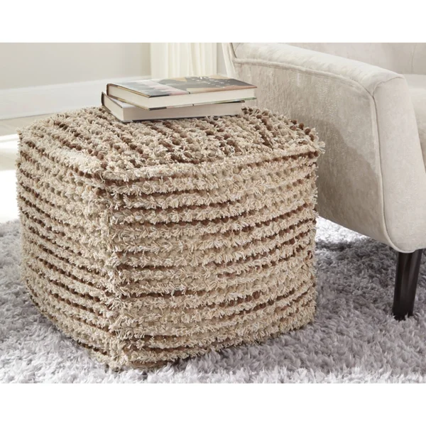 Signature Design by Ashley Jorge Brown/Cream Pouf