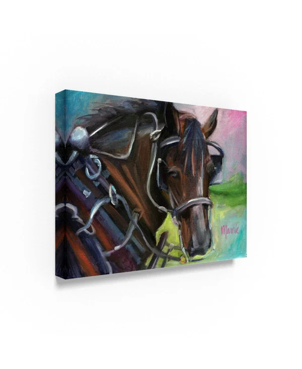 Trademark Art Marnie Bourque 'Charleston Working Horse' Canvas Art