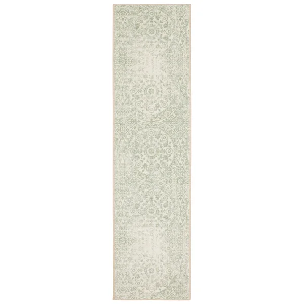 Mohawk Home Juniper Area Rug - 2& x 10& Runner - Cream/Grey