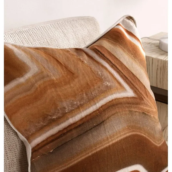 Kosas Home Aggie 18''x18'' Throw Pillow - Orange Brown