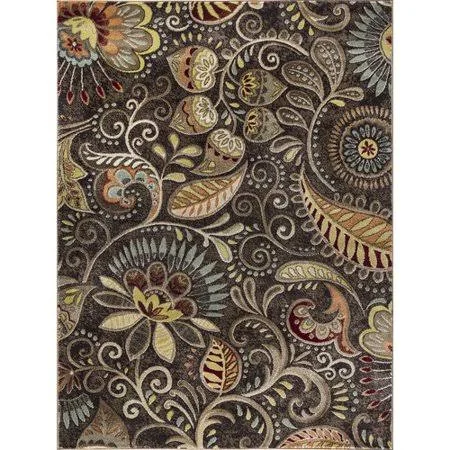 Winston Porter Caffrey Brown Area Rug, Size: 9&3 inch x 12&6 inch