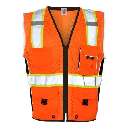 New - Artix - Kishigo - Premium Black Series Heavy Duty Vest - Men's, Size: XL, Orange
