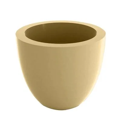 Cuenco Self Watering Plastic Pot Planter Vondom Beige 20.5x22 H x 24x22 W x 24x22 D