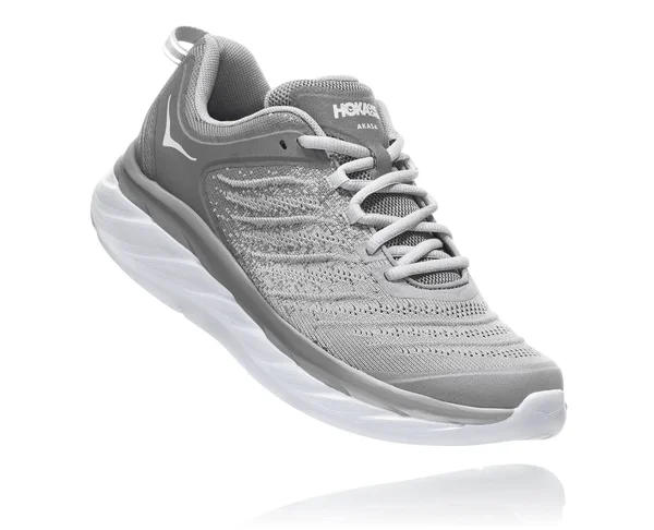 Hoka One One Men's Akasa Shoe - 10.5 - Frost Grey - Silver Sconce