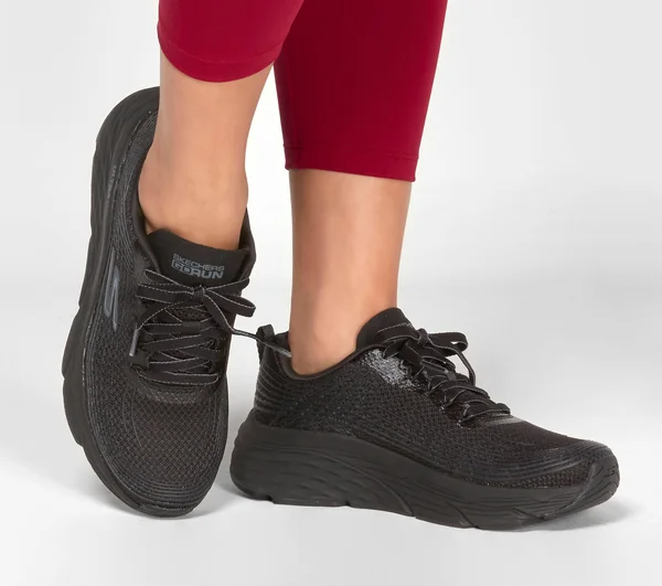 Skechers Women's Max Cushioning Elite Running Sneaker - Black/Black