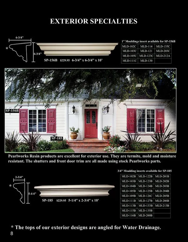SP-185 Exterior Resin Window Sill