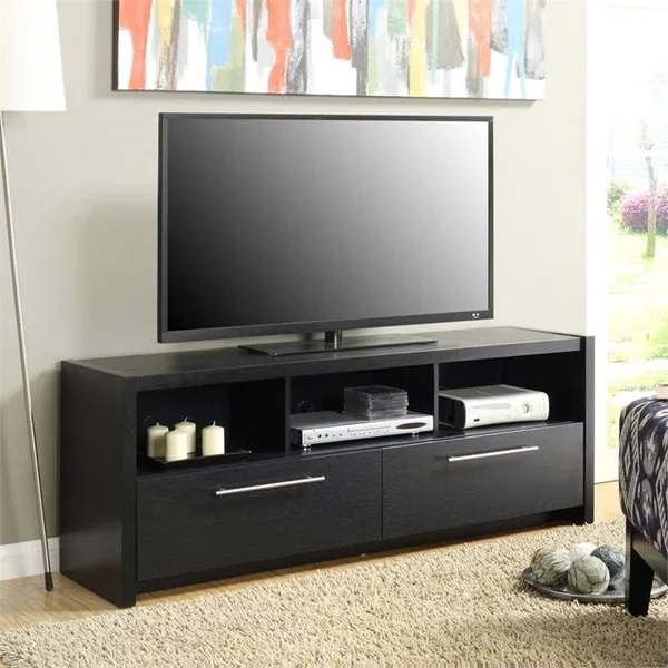 Pemberly Row 60x22 Marbella TV Stand in Black