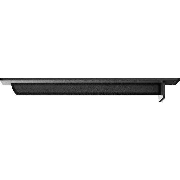 Ekena Millwork BKTM03X18X02HEHSV 3x22W x 18x22D x 2x22H Heaton Hidden Support Steel Bracket w/ 14x22 Support Depth - Hammered Sil