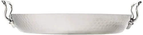 Mauviel M&Elite Paella Pan, 15.7, Stainless