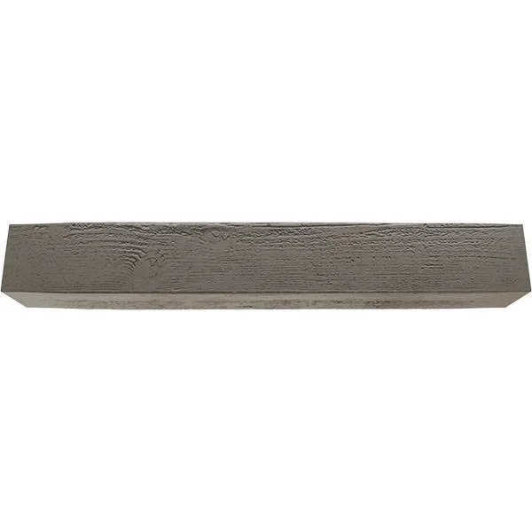 Ekena Millwork MANURS08X10X84BD 8x22H x 10x22D x 84x22W Rough Sawn Faux Wood Fireplace Mantel, Burnished Honey Dew