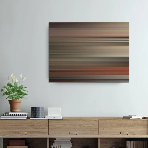 Ready2HangArt Blur Stripes XXXII Wrapped Canvas Wall Art