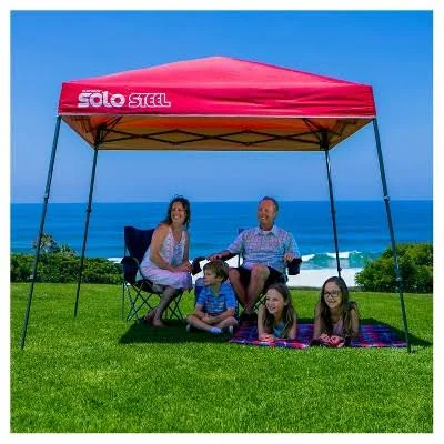 Quik Shade Solo Steel 50 9&x9& Instant Canopy, Red