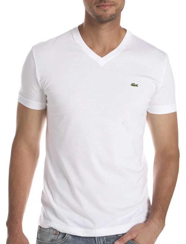 Lacoste TH6710-51 Lacoste V-Neck Wht - S