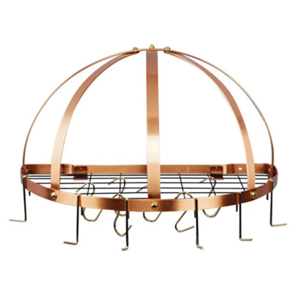 Old Dutch Graphite Half-Round Pot Rack