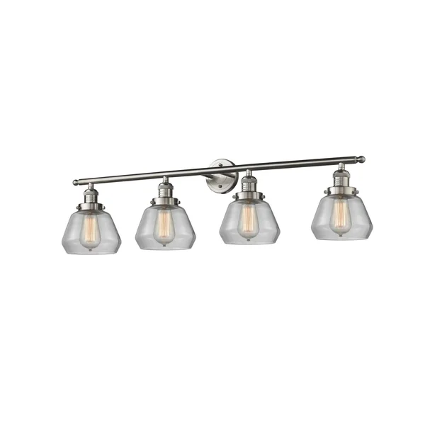 Innovations Lighting Fulton 4 Light Bath Vanity Light 215 SN S G172 (Brushed Satin Nickel)