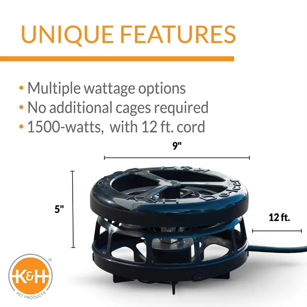 K & H Perfect Climate Deluxe Pond De-Icer - 1500 Watt