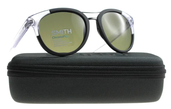 Smith Bridgetown/S 07C5-L7 Black Crystal Round Sunglasses
