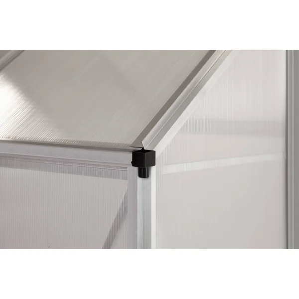 Ogrow 6& x 8& Clear Aluminum Walk-In Lawn and Garden Greenhouse