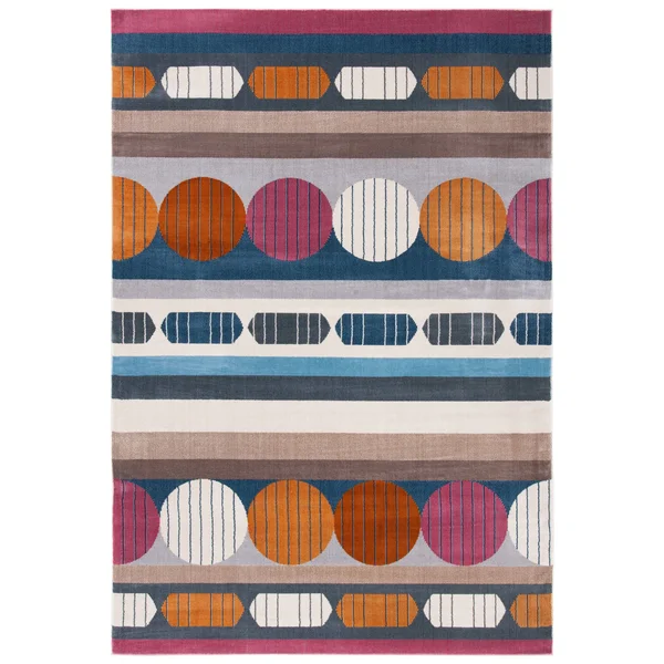 Safavieh Orwell Hayrani Mid-Century Modern Rug - 2&2x22 x 9& Runner - Grey/Aqua