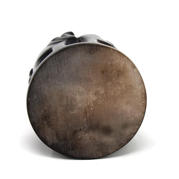 Circle of Elephants Soapstone Sculpture - Dark Stone