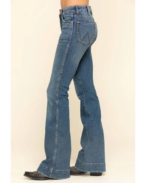 Wrangler Retro Flare Stretch Jean - Blue 29/32 - Women's