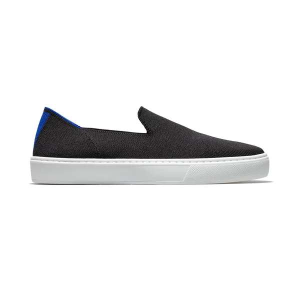 Rothy&s Black Slip-On Sneakers - Black Solid, Size 8.5
