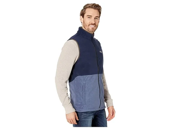 Columbia Men's Basin Trail Fleece Vest - Small - Dark Mountain/Collegiate Navy