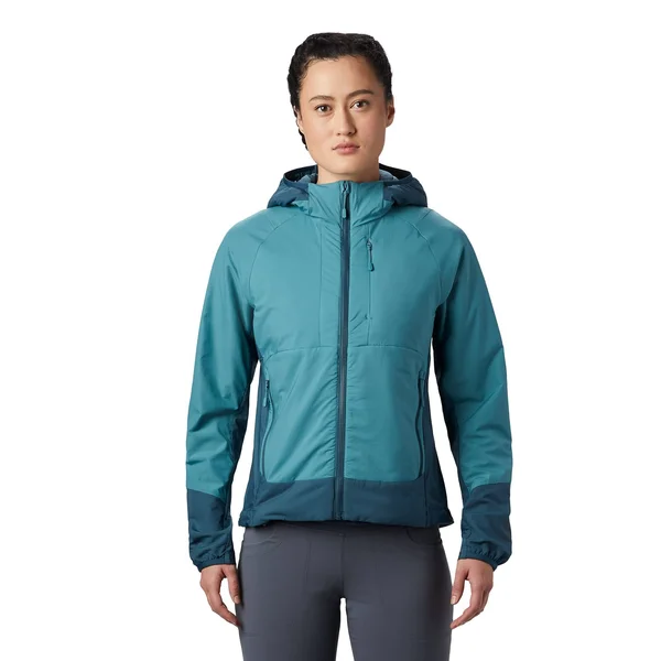 Mountain Hardwear Women's Kor Cirrus Hybrid Hoody - XS - Washed Turq