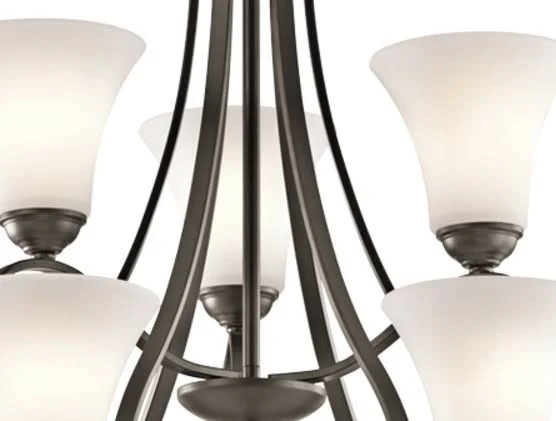 Kichler 43506NI Keiran 9 Light Chandelier Brushed Nickel