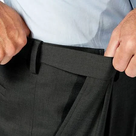 Haggar Mens J.M. Sharkskin Pleated Dress Pants