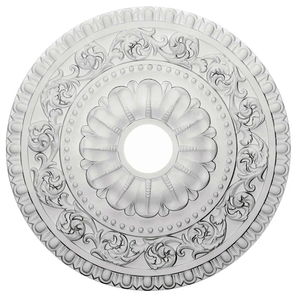 23 1/2x22OD x 3 1/2x22ID x 2 1/8x22P Vaduz Ceiling Medallion (Fits Canopies Up to 3 1/2x22) - Hand-Painted Witch Hazel Crackle