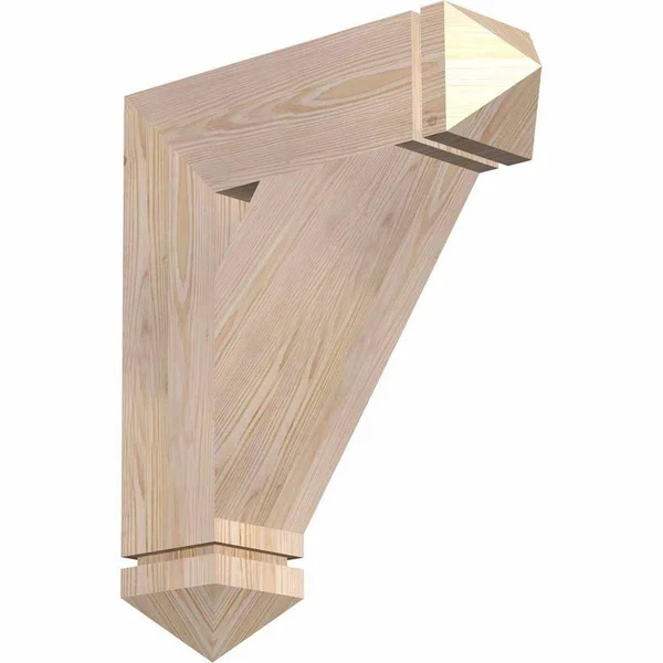 Ekena Millwork BKT04X18X22TRA03SDF 3 1/2x22W x 18x22D x 22x22H Traditional Arts & Crafts Smooth BRACKET - Douglas Fir