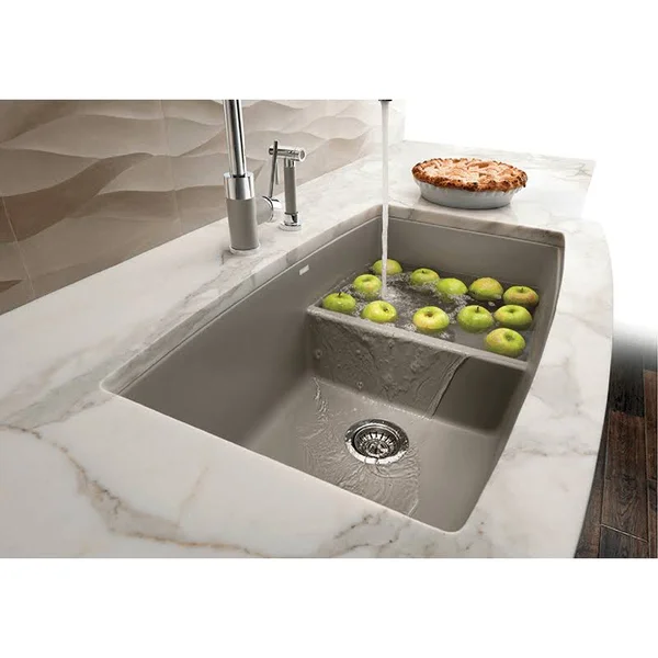 Blanco 441315 Performa Truffle Undermount Double Bowl Silgranit Kitchen Sink