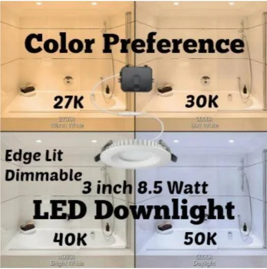 ETI 8inch, 10inch Color Preference Downlight, 0-10V Dimmable 53189111