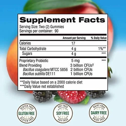 Trunature 180 Digestive Probiotic Fruit Gummies