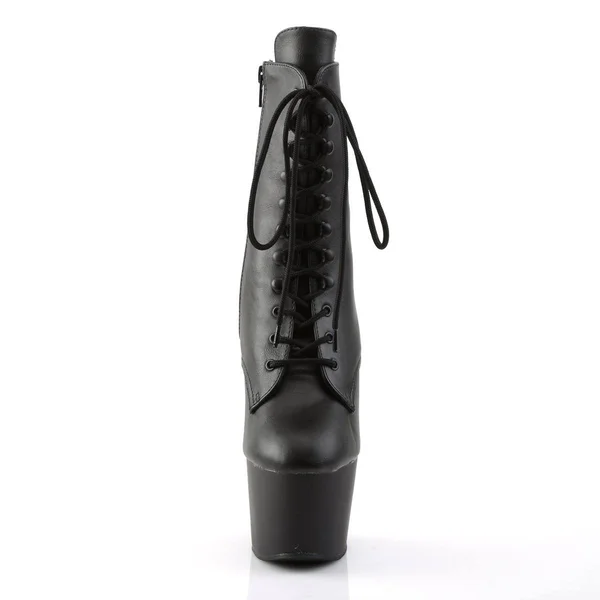Pleaser - ADORE-1020 14 - Black Faux Leather/Black Matte