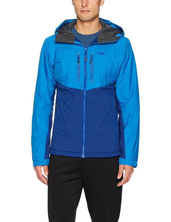Outdoor Research Alpenice Hooded Jacket - Men's Baltic/Glacier, L