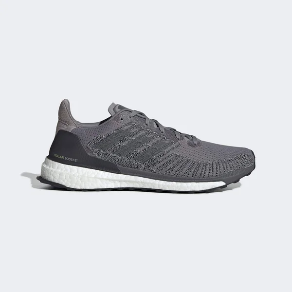 Men's Solar Boost St 19 Running Shoe - Grey Three/Grey/Solar Yellow, 10