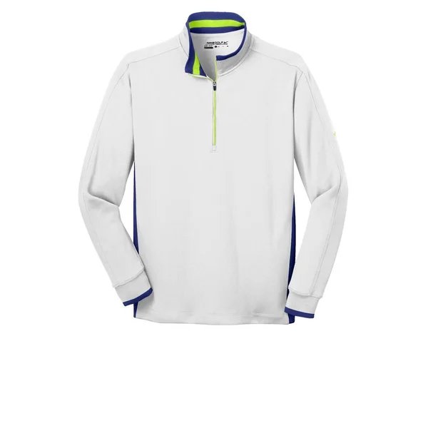Nike 578673 Dri-Fit 1/2-Zip Cover-Up - White/Deep Royal/Volt - 3XL