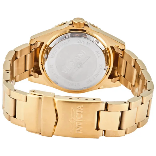 Invicta Men's Quartz Watch - Pro Diver Blue Dial Yellow Gold Steel - 29940