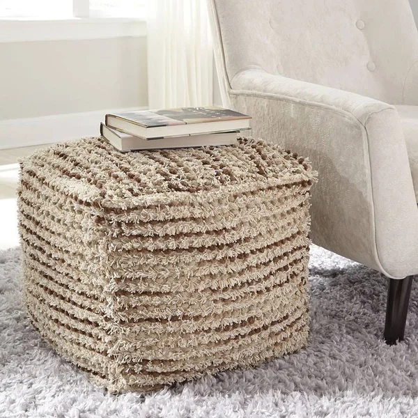 Signature Design by Ashley Jorge Brown/Cream Pouf