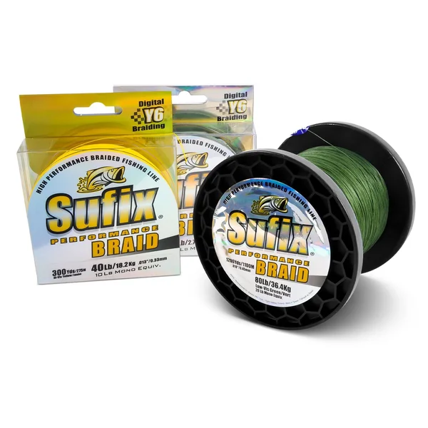 Sufix Performance Braid Hi Vis Yellow 1200yd 40lb