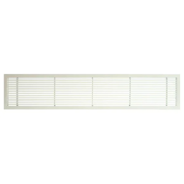 Architectural Grille 100063602 AG10 Series 6x22 x 36x22 Solid Aluminum Fixed Bar Supply/Return Air Vent GRILLE - White-Matte