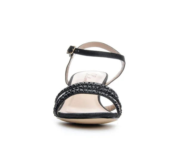 Women's LLorraine BERKLY Heeled Dress Sandals in Black Size 7 Wide
