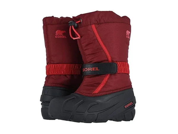 Sorel Youth Flurry Boot - 2 - Red Jasper, Mountain Red