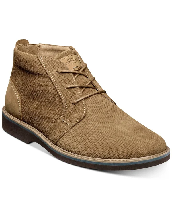 Nunn Bush Men's Barklay Plain Toe Chukka Camel Multi 9 W