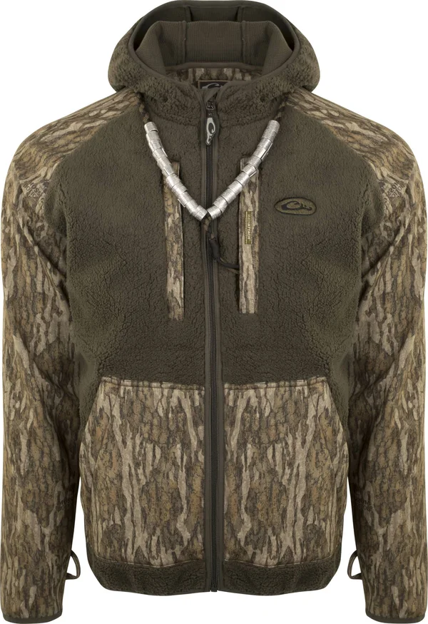 Drake MST Sherpa Fleece Hybrid Liner Full Zip with Hood