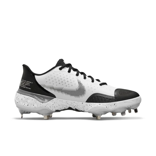 Nike Men's Alpha Huarache Elite 3 Metal Baseball Cleats, White