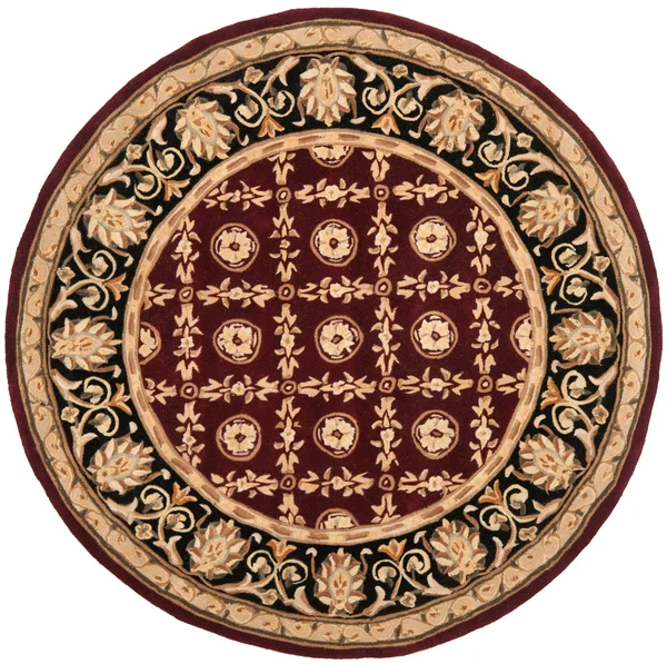 Safavieh Naples Na521B 2&6x22 x 4&6x22 Burgundy, Black Area Rug
