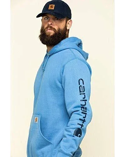 Carhartt Men's Midweight Sleeve Logo Hooded Sweatshirt